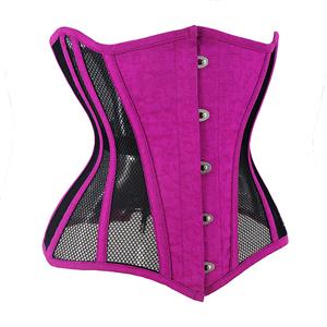 Sexy 14 Steel Boned See-through Mesh Breathable Bodyshaper Waist Cincher Underbust Corset N23369