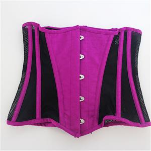 Sexy 14 Steel Boned See-through Mesh Breathable Bodyshaper Waist Cincher Underbust Corset N23369