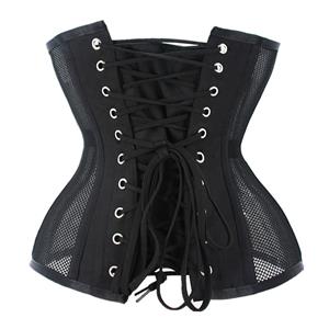 Sexy 14 Steel Boned See-through Mesh Breathable Bodyshaper Waist Cincher Underbust Corset N23370