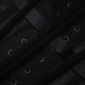 Women's 16 Steel Boned Breathable Mesh Waist Training Corset Waspie N23885