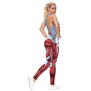 Evangelion Robot 3D Printed Backless Sleeveless Vest Bodysuit Halloween Costume N21242