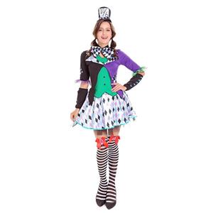 Alice Wonderland Mad Hatter Cosplay Costume N14742