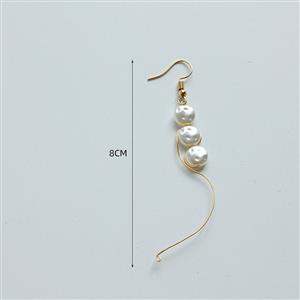 Lovely Pearl Artificial Mermaid Cosplay Handmade Summer Beach Vacation Pendant Earrings J21461