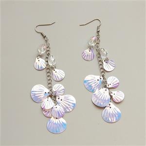 Lovely Seashell Mermaid Artificial Handmade Cosplay Jewelry Summer Pendant Earrings J21462