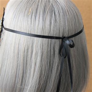 Women's Sexy Fishnet Jewelry Face Mask MS13017