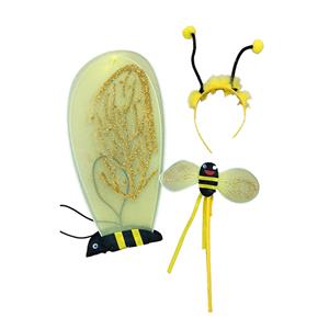 3Pcs Lovely Bee Girls Costume Accessories Headpiece Wand And Wings N21201