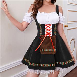 Women's Black Adult Beer Girl Oktoberfest Serving Costume N22368