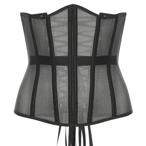 Women'S Bustier Corset Mesh Breathable Corset Women Sexy Bustier Waist Trainer Slim Body Shaper Underbust N23467