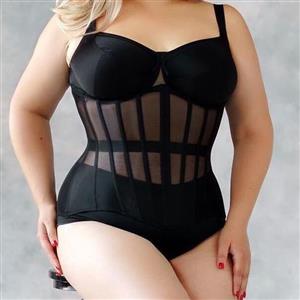 Women'S Bustier Corset Mesh Breathable Corset Women Sexy Bustier Waist Trainer Slim Body Shaper Underbust N23467