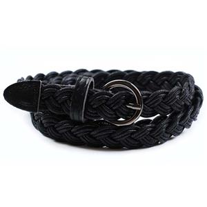 Fashion Waist Belt for Women, Metal Waist Belt, Braided Waist Belt Black, Waist Belt for Women, Fashion Dress Waist Belt, Black Braided Belt for Women, #N16059