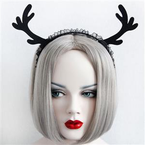 Super cute Black Deer Ear  Hairband J12852