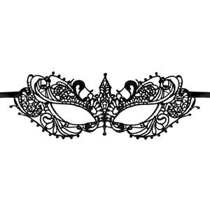 Women's Mysterious Black Lace Masquerade Party Mask MS11772