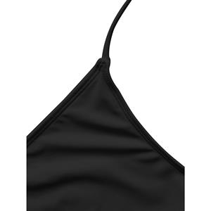 Super Hot Black High Waist Criss-cross Straps Bikini Set BK15945
