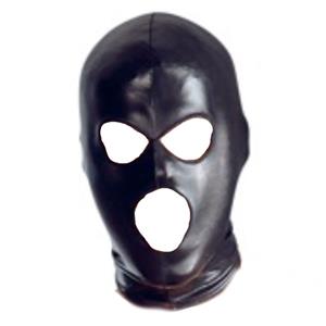 Halloween Party Masks, Black Hood Head Mask, 3 Holes Head Mask, Clubwear Party Hood Head Mask, Role Play Hood Head Mask, Black Cosplay Hood Head Mask, #MS17513