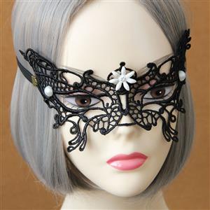 Princess Black Lace Masquerade Party Eyes Mask MS12980