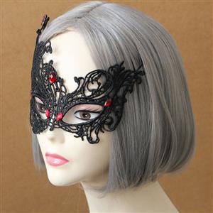 Enchanting Black Lace Masquerade Party Eyes Mask MS12985