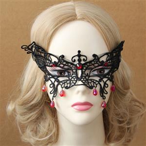 Princess Black Lace Masquerade Party Eyes Mask MS12986