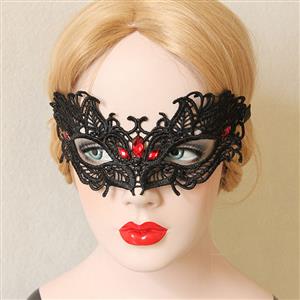 Princess Black Lace Masquerade Party Eyes Mask MS12988