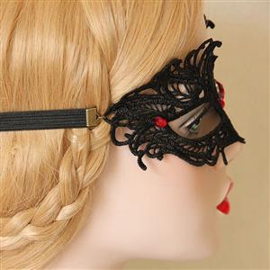 Princess Black Lace Masquerade Party Eyes Mask MS12988