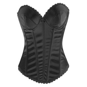 Black Corset, Bridal Corset, sexy Corset, #N22366