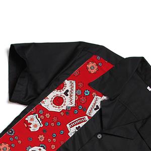 Black Male Fifties Bowling Shirt N13086