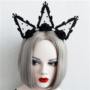 Black Queen Holloween Party Hairband J12850