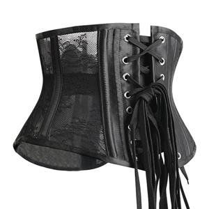 Sexy 8 Steel Boned See-through Lace Bodyshaper Waist Cincher Underbust Corset N22902