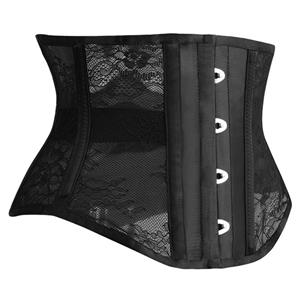 Sexy 8 Steel Boned See-through Lace Bodyshaper Waist Cincher Underbust Corset N22902
