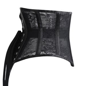 Sexy 8 Steel Boned See-through Lace Bodyshaper Waist Cincher Underbust Corset N22902