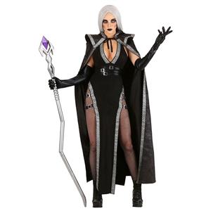 Black Adult Vampire Dress Halloween Cosplay Costume N22588