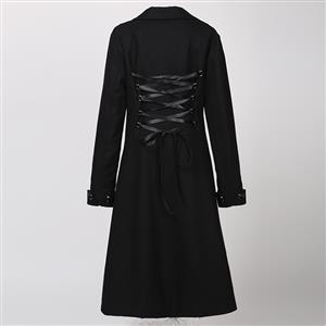 Women's Noble Woolen Long Trench Coat N11869