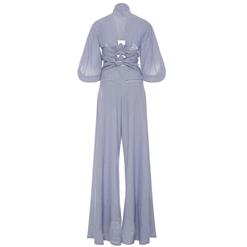 Blousy Half Sleeves Stripe Wide Leg?Jumpsuit N13082