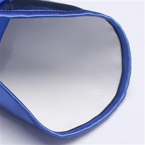 Gothic Blue Leather Arm Sleeves - Adjustable Lace-Up Design for Cosplay & Fashion N237813