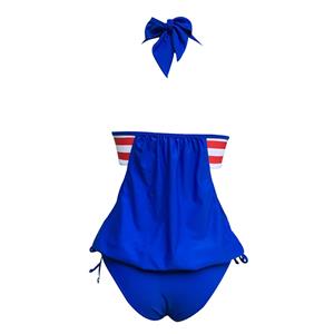 Sexy Blue Halter Bikini Set BK12302