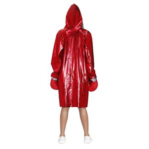 3Pcs Women's Red World Champion Boxing Clothing Adult Cosplay Costume N20496