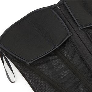 Breathable Mesh Corset Top with Built-in Cups, Summer Royal Style Bodyshaper for Women N23851