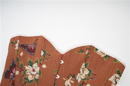 Fashion Womens Butterfly Print Corset Vintage Renaissance Tank Top Vest Camisole N23456