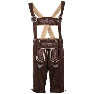 Men's Suede Suspender Oktoberfest Costume N12409