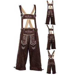 Men's Suede Suspender Oktoberfest Costume N12409