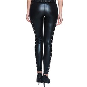 Sexy Burlesque Red Corset&Faux Leather Pant Set N12770