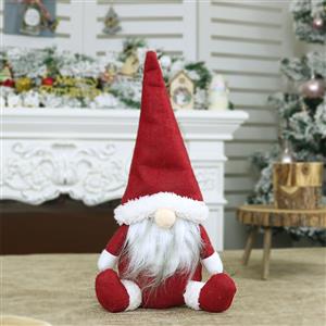 Santa Claus Plush Toy Christmas Eve Dinner Party Decorative Accessory XT19827