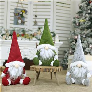 Santa Claus Plush Toy Christmas Eve Dinner Party Decorative Accessory XT19827