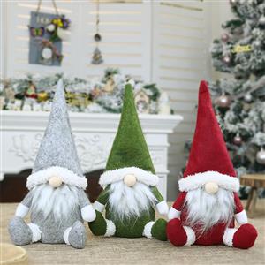 Santa Claus Plush Toy Christmas Eve Dinner Party Decorative Accessory XT19828