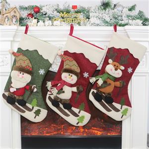 Lovely Christmas Stocking, Christmas Tree Stocking Shop Window Decorations, Cute Christmas Tree Toys, Christmas Tree Party Decorations, Christmas Eve Stocking Dinner Party Accessories, Lovely Christmas Eve Party Decorations, Merry Christmas Stocking Decoration, #XT20035