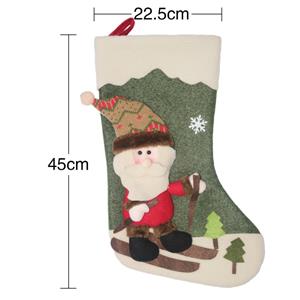 Christmas Eve Santa Claus and Reindeer Stockings Party Dinner Decoration Accessory XT20035