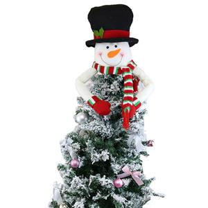 Scarf Snowman Doll With Hands Christmas Tree Hat Party Decorative Accessory Large Size XT19857