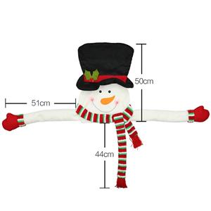 Scarf Snowman Doll With Hands Christmas Tree Hat Party Decorative Accessory Large Size XT19857