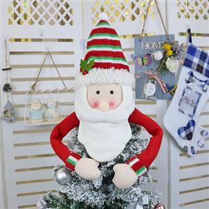 Santa Claus Doll With Hands Christmas Tree Hat Party Decorative Accessory Small Size XT19853