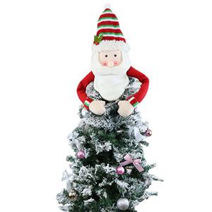 Santa Claus Doll With Hands Christmas Tree Hat Party Decorative Accessory Small Size XT19853