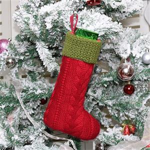 Christmas Long Stocking Wool Knitting Eve Dinner Party Tree Decoration XT19899
